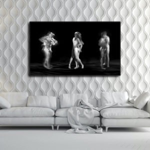 black and white photograph of naked couple by photographer alain schwarzstein on sale in the store of the gallery22