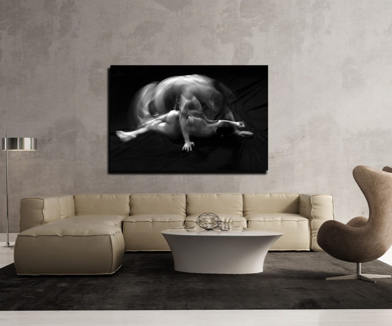 photographie en noir et blanc de couple nu du photographe alain schwarzstein en vente dans le store de la galerie22