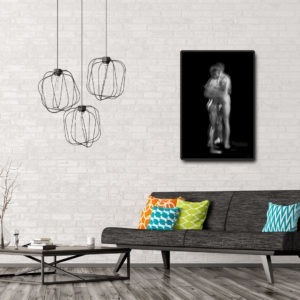 black and white photograph of naked couple by photographer alain schwarzstein on sale in the store of the gallery22