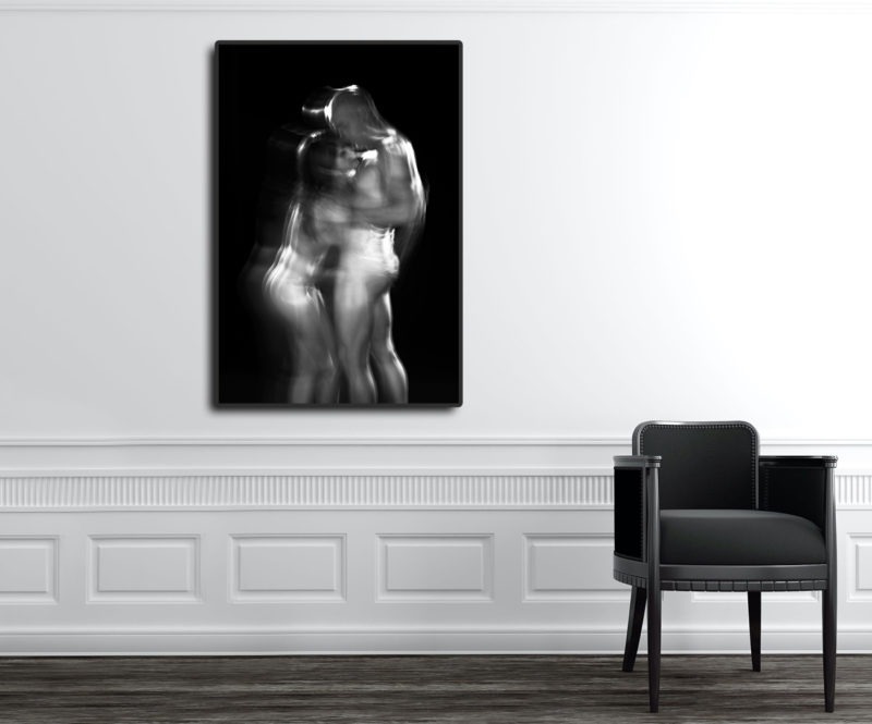 black and white photograph of a naked couple by alain schwarzstein photographer and director