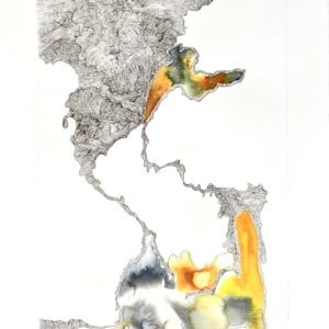 watercolour and ink drawing by Christiane Filliatreau for sale in the store gallery 22