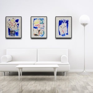 collage sur papier de danielle prijikorski en vente dans le store de la galerie22