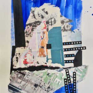 collage and mixed media POP series by Danielle Prijikorski on sale in the store galerie22 art contemporain
