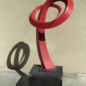 metal and painted aluminium sculpture by Francis Guerrier on sale in the online shop of the gallery 22 contemporain