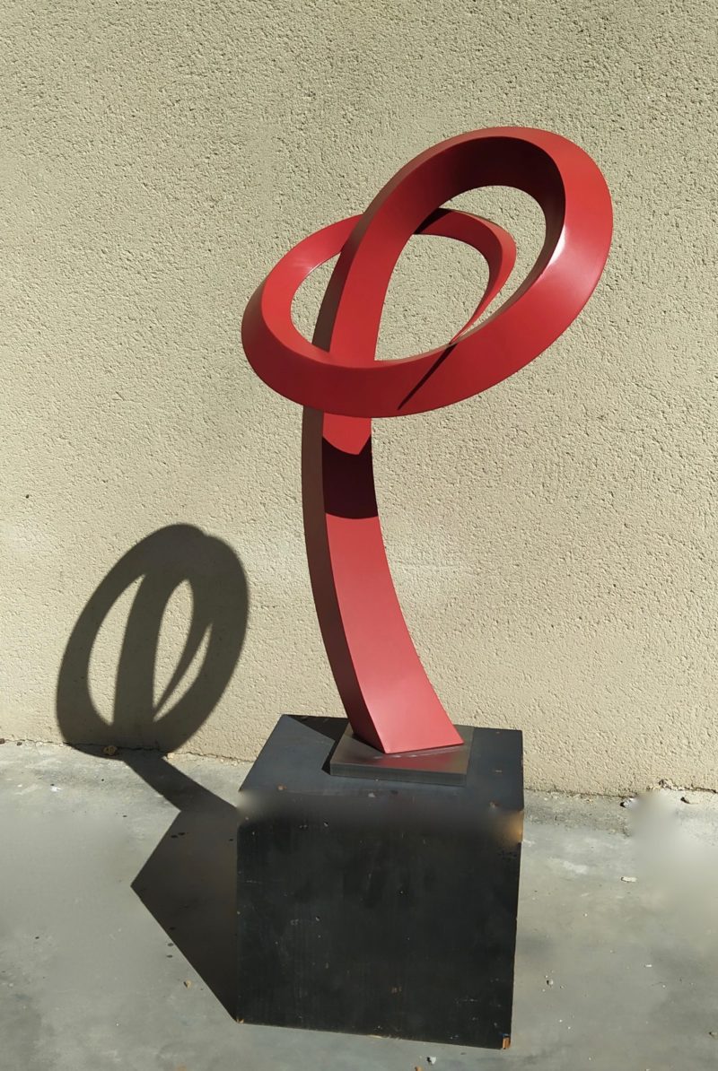metal and painted aluminium sculpture by Francis Guerrier on sale in the online shop of the gallery 22 contemporain