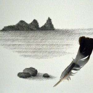 dessin contemporain à l'encre sur papier Arches de Pierre Ribà en vente dans la boutique en ligne de la Galerie 22 contemporain