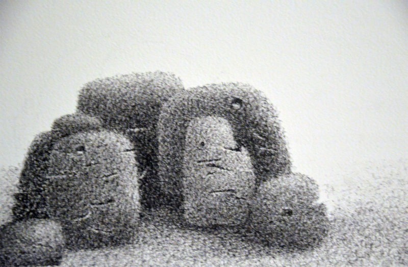 dessin encre sur papier de Pierre Ribà en vente dans la boutique en ligne de la galerie 22