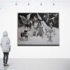large size black and white acrylic painting by Svetà Marlier