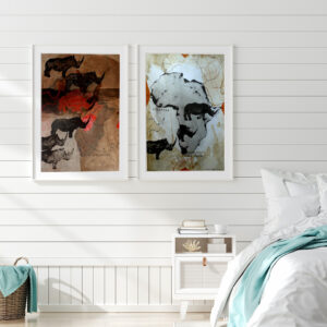 technique mixte sur papier d 'enrique mestre jaime en vente dans le store de la galerie22
