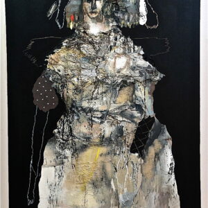 l infante blanche est une peinture acrylique de l'artiste peintre jean louis bessede a vendre dans la boutique en ligne de la galerie 22.