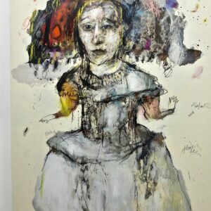 hommage à velasquez est un dessin art contemporain de jean louis bessede en vente dans la boutique en ligne de la galerie 22.