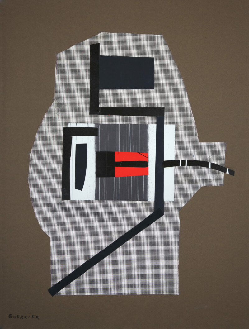collage sur papier contemporain de l artiste peintre raymond guerrier en vente dans la boutique en ligne de la galerie 22.