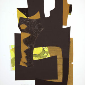 collage on contemporary paper of the painter raymond guerrier on sale in the online shop of the gallery 22.
