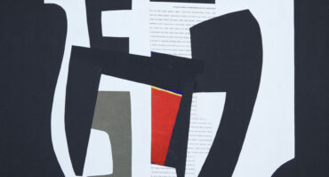 collage on contemporary paper of the painter raymond guerrier on sale in the online shop of the gallery 22.