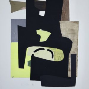 collage contemporain sur papier de raymond guerrier artiste peintre disponible dans la boutique en ligne de la galerie22