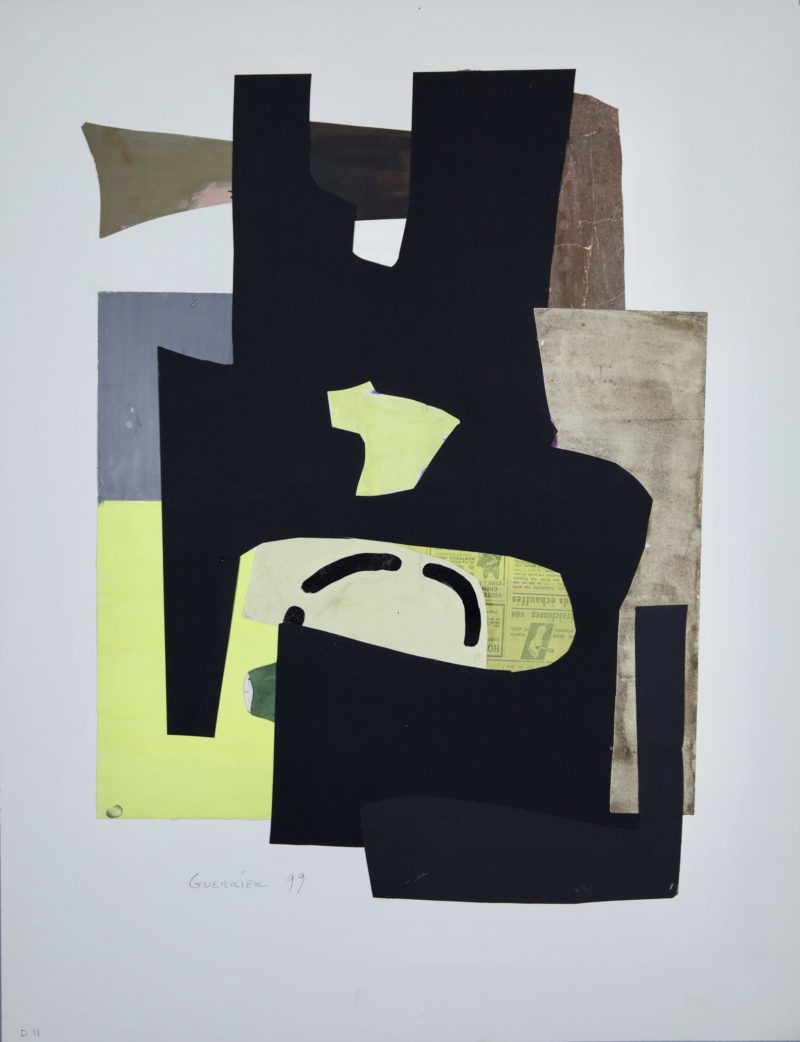collage contemporain sur papier de raymond guerrier artiste peintre disponible dans la boutique en ligne de la galerie22