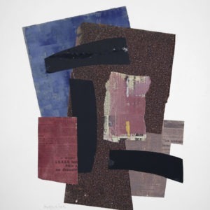 contemporary collage on paper by raymond guerrier painter available in the online shop of the gallery22