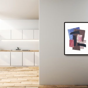 collage on paper by raymond guerrier