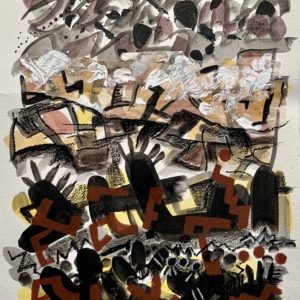 collage et technique mixte sur papier de Danielle Prijikorski en vente à la boutique galerie22 art contemporain