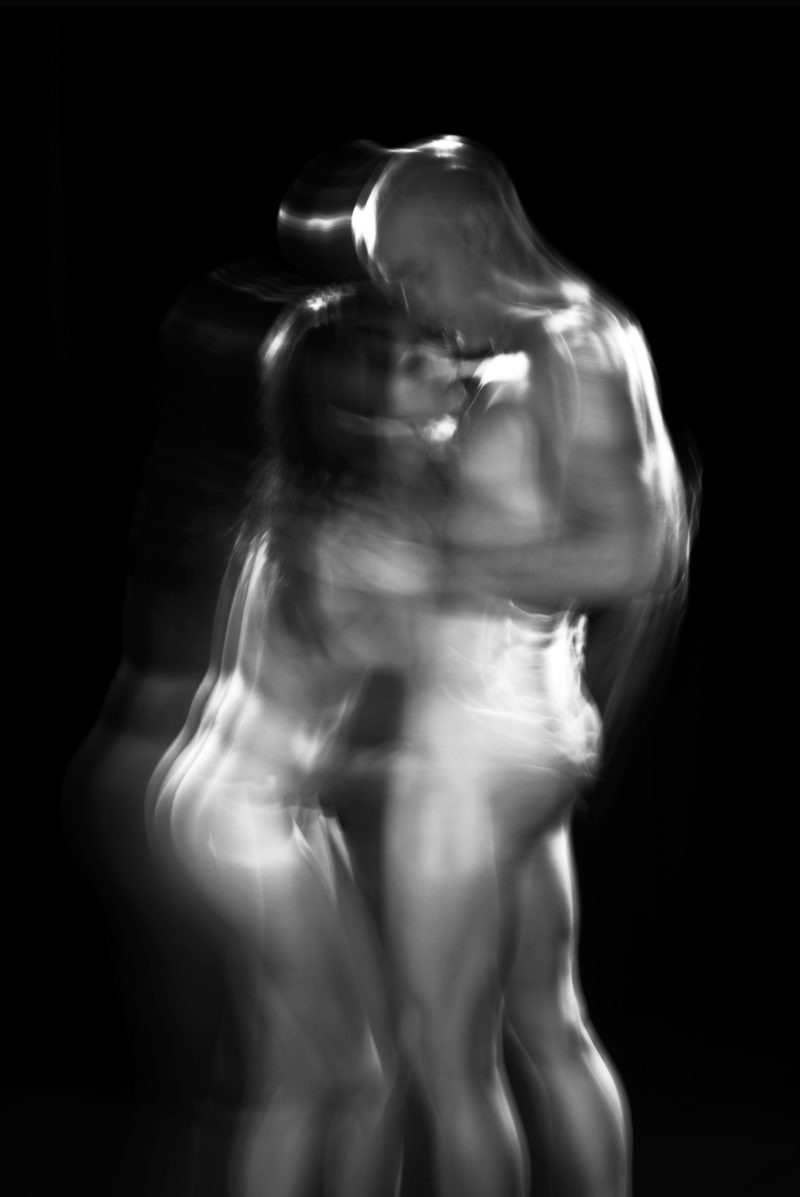 black and white photograph of a naked couple by alain schwarzstein photographer and director