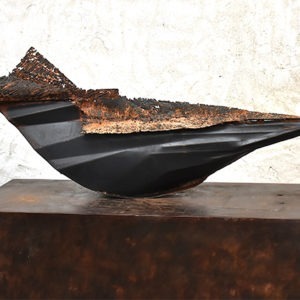 metal sculpture in rocker of Julien Allègre