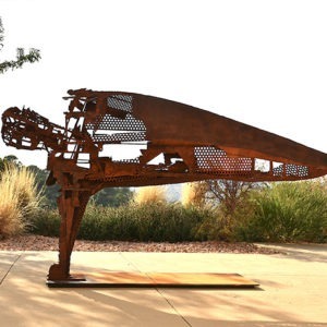 metal sculpture for the garden by Julien Allègre for sale in the store of the gallery 22
