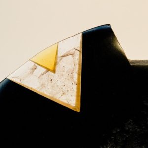 sculpture de Gérard Fournier vente jaune noire