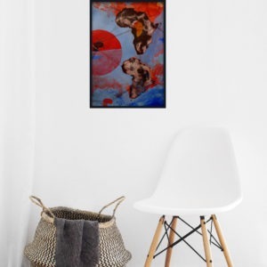 technique mixte sur papier d'enrique mestre-jaime in situ.