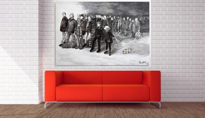 toile grand format disponible dans le store de la Galerie 22