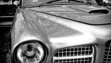 facel vega automobile photography aluminium print for sale in the blind of gallery 22.