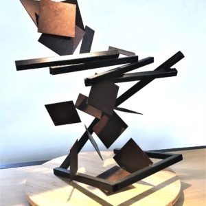 sculpture metal oxydé de sebastien zanello en vente dans la galerie en ligne de la la galerie 22