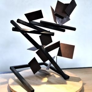 metal sculpture by sebastien zanello for sale in the online gallery of la galerie 22