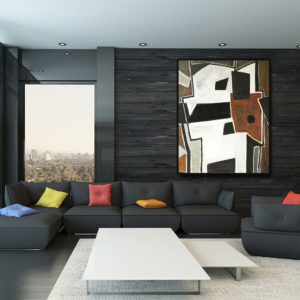huile sur toile art moderne et contemporain de raymond guerrier en vente dans le store de la galerie 22.