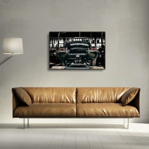 photographie jaguar type e vintage tirage sur aluminium