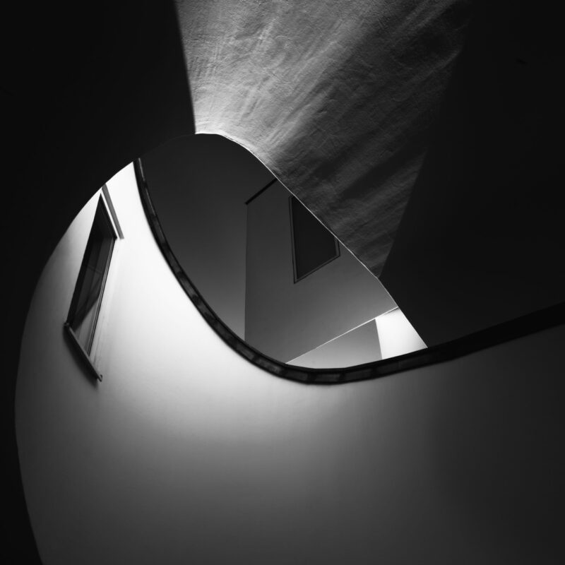 black and white photography on architecture by samantha roux