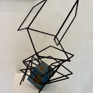 sculpture in metal by sebastien zanello for sale in the gallery 22 store