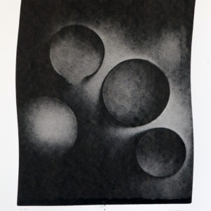encre de chine sur papier noir et blanc de thomas de vuillefroy