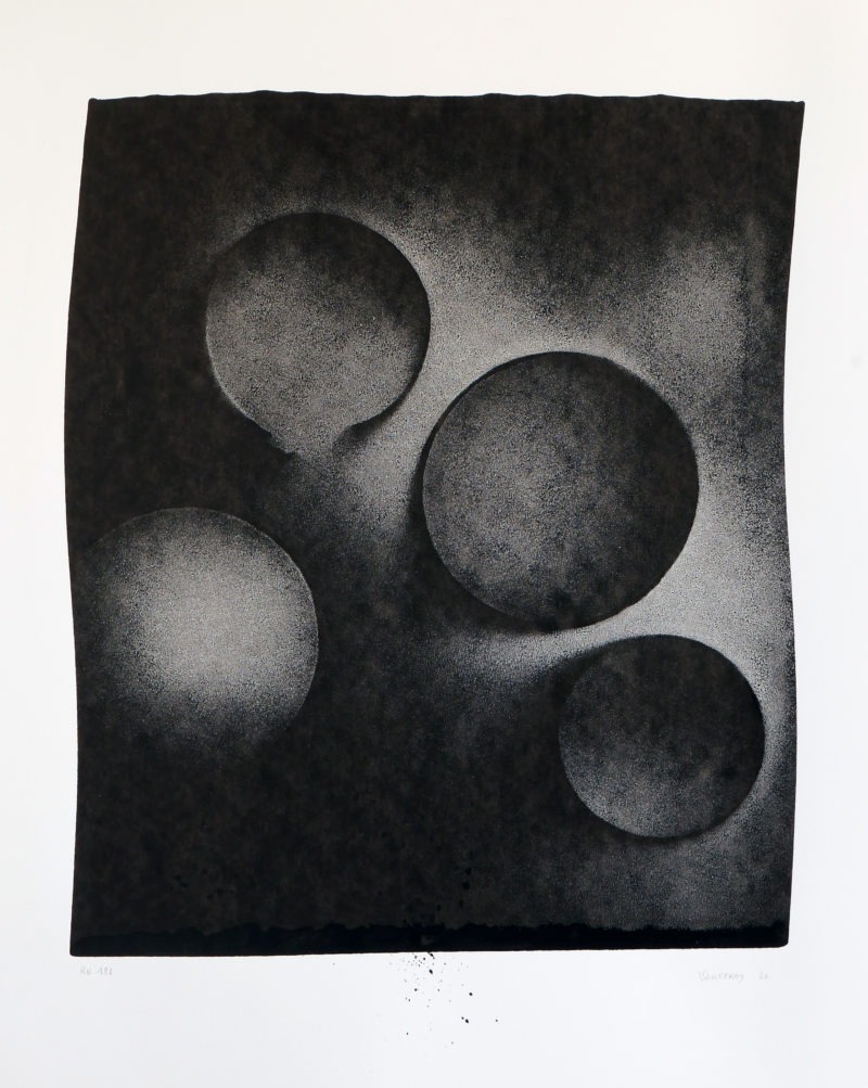 encre de chine sur papier noir et blanc de thomas de vuillefroy