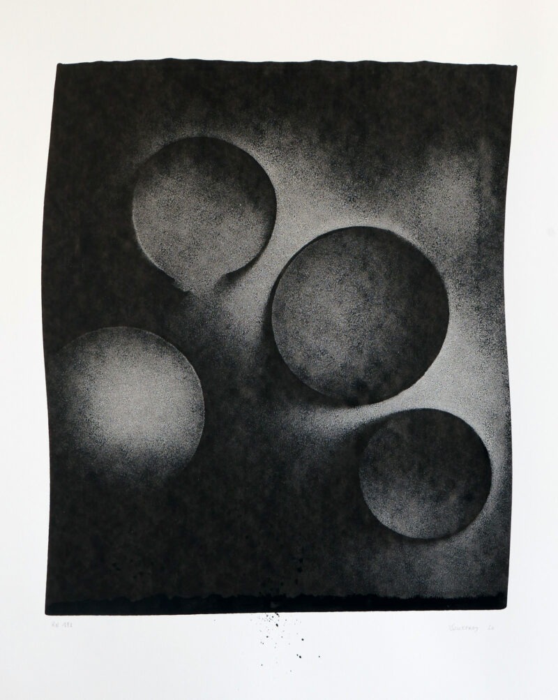 china ink on black and white paper by thomas de vuillefroy