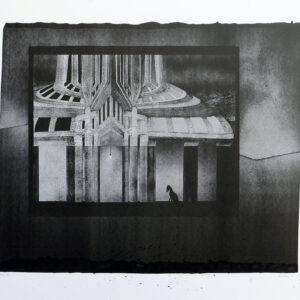 encre de chine sur papier noir et blanc de thomas de vuillefroy