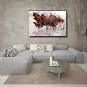 peinture acrylique et encre de marcelin yao