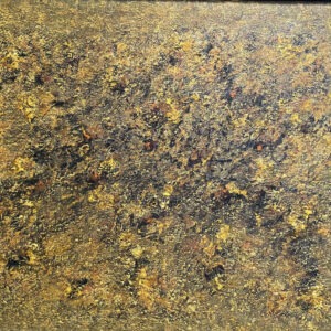 peinture à l huile sur toile abstraite dans les tons de terre et végétal de jean marie zazzi
