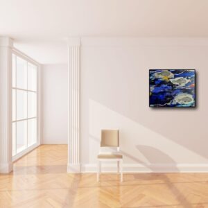 la mer des daurades est une peinture acrylique couleur vive sur toile d enrique mestre jaime in situ