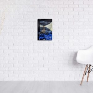la nuit est une peinture acrylique couleur vive sur toile d enrique mestre jaime in situ