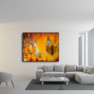 vinum est une peinture acrylique couleur vive sur toile d enrique mestre jaime in situ