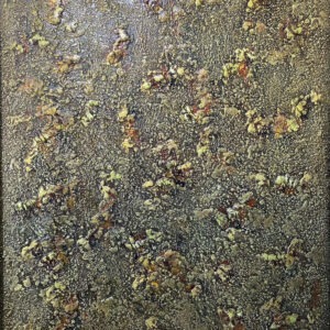 peinture à l huile sur toile abstraite dans les tons de terre et végétal de jean marie zazzi