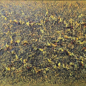peinture à l huile sur toile abstraite dans les tons de terre et végétal de jean marie zazzi
