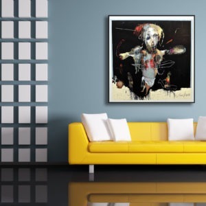peinture acrylique personnages fantasmagoriques de jean louis bessede in situ