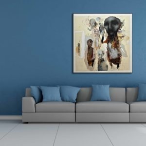 peinture acrylique personnages fantasmagoriques de jean louis bessede in situ