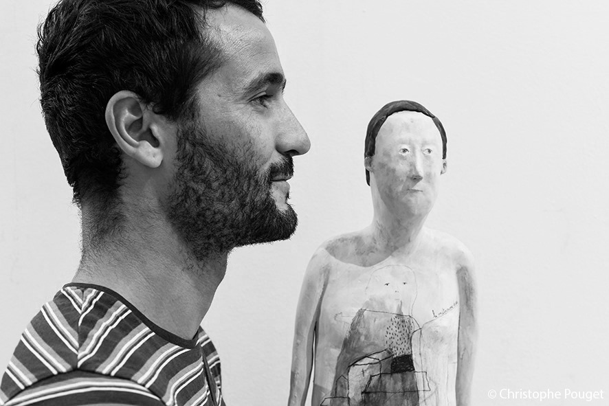 Portrait TIDRU par Cristophe Pouget Lyon 2019 Rotary portrait de l'artiste ceramiste Tidru